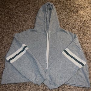 American Eagle Cropped Grey Sweatshirt